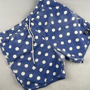 Urban Outfitters Katin Shorts Men M Blue Hybrid Swim Trunks Polka Dot Summer GUC